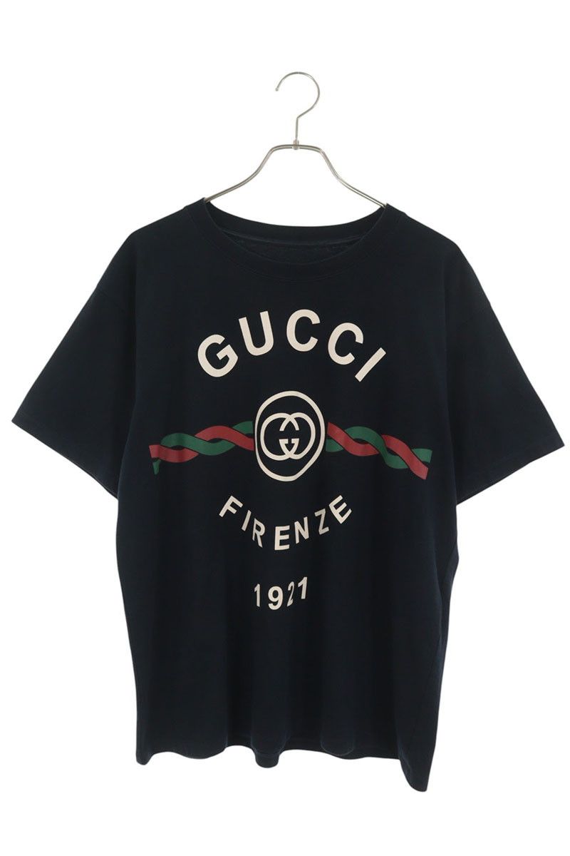 グッチ 616036 XJD7T ロゴプリントTシャツ メンズ XS