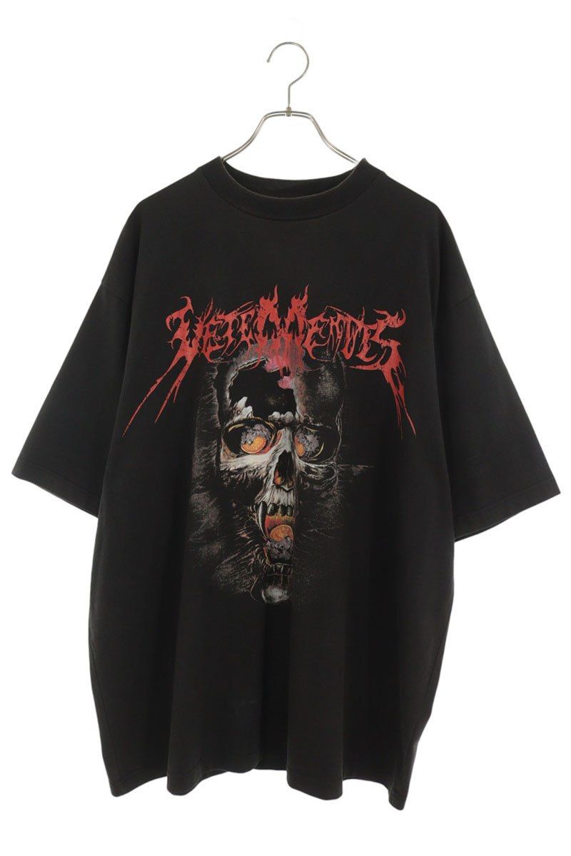 ヴェトモン 17AW OVERSIZED HEAVY METAL PRINT TEE MAH18TR34 オーバーサイズヘビーメタルスカルプリントTシャツ メンズ S
