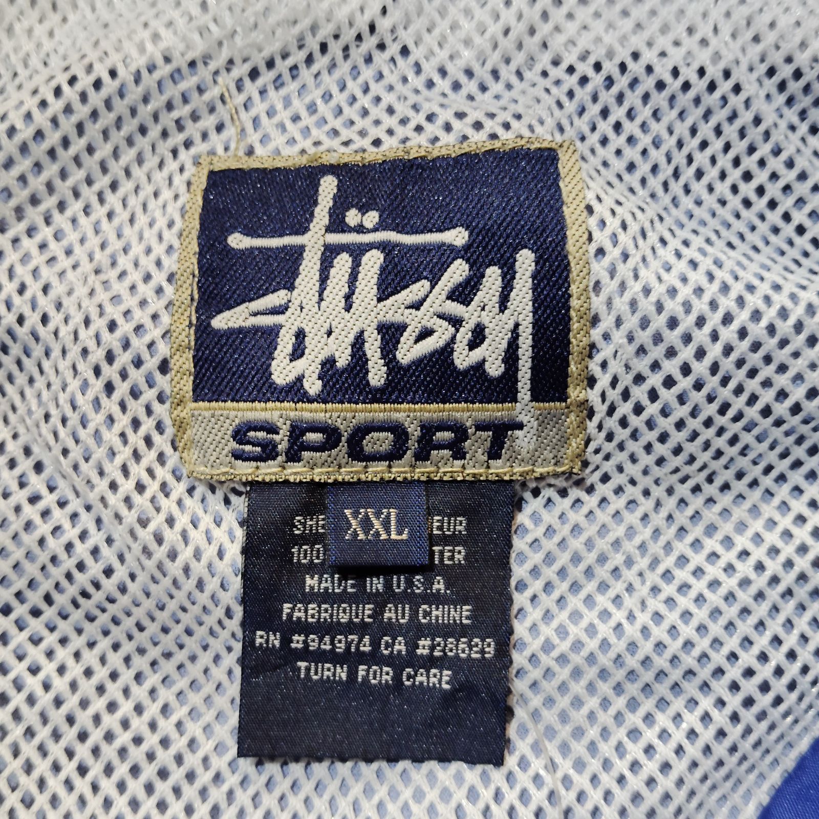 STUSSY SPORT 90's セットアップ 紙タグ付き ブルー XXL ステューシー
