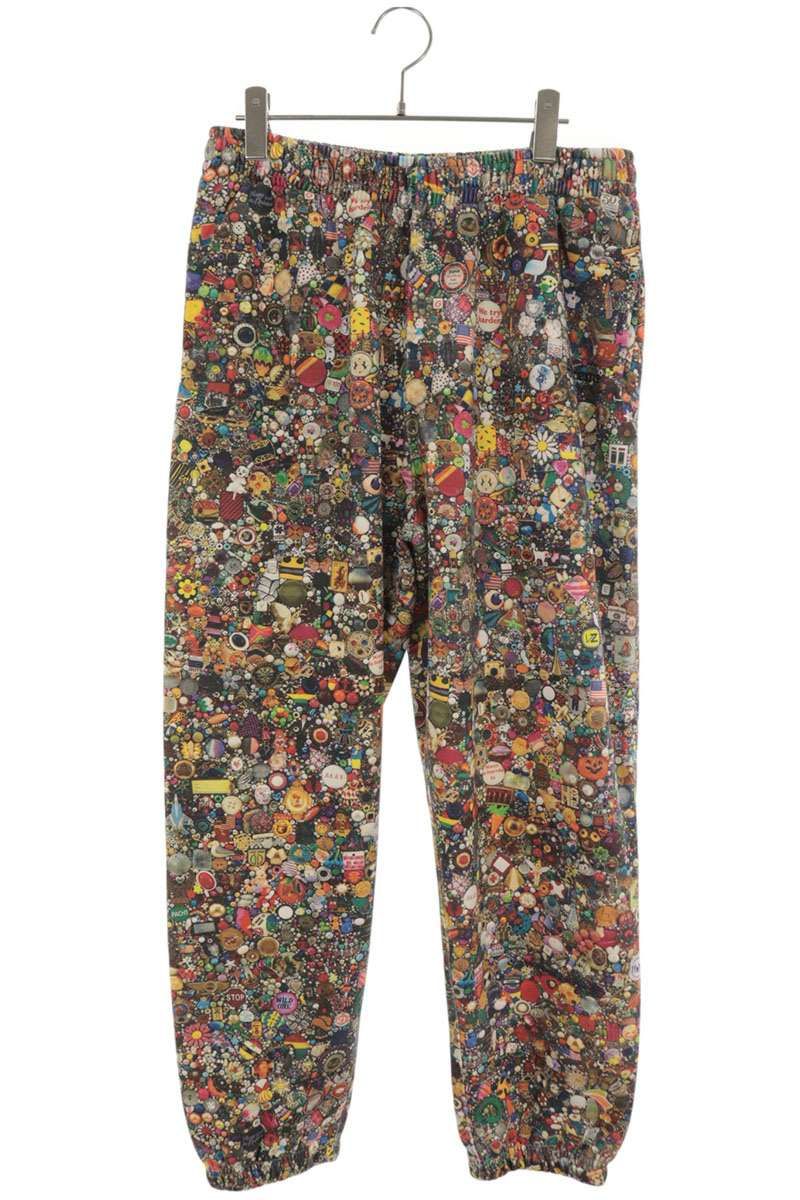 シュプリーム ×マイクケリー 26SS Sweatpant ×Mike Kelley総柄スウェットロングパンツ メンズ S