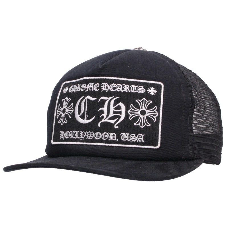 クロムハーツ TRUCKER CAP/トラッカーキャップ CHパッチクロスボール付メッシュキャップ メンズ OS