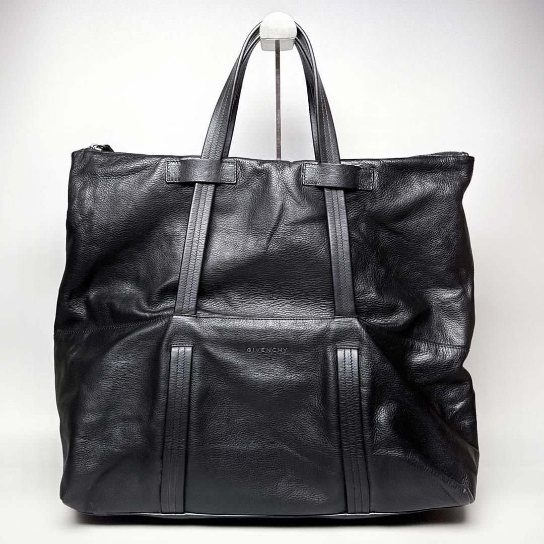 GIVENCHY / レザートートバッグ ブラック メンズ レディース