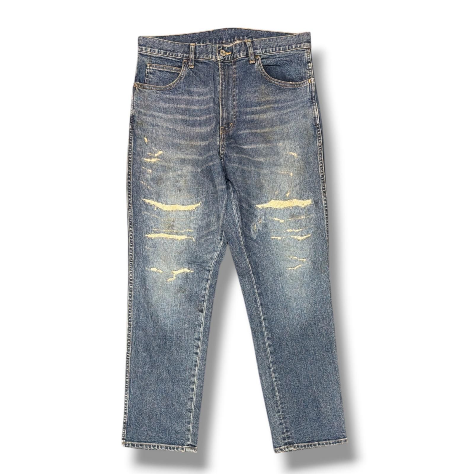 ROUGH and RUGGED ダメージ加工デニム ジーンズパンツ ラフアンドラゲッド インディゴ 3 （20458M）
