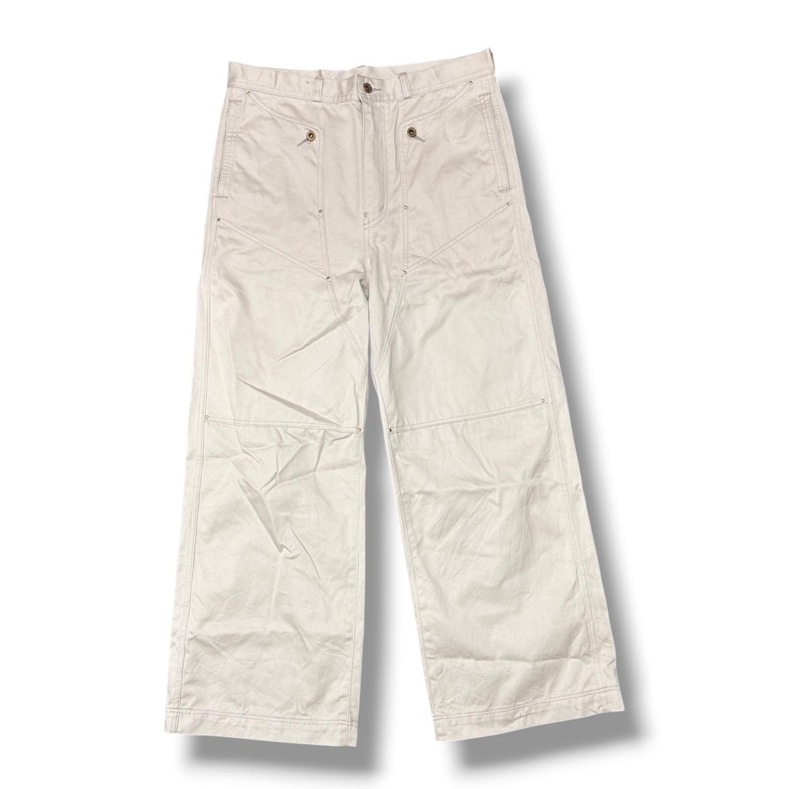 参考上代29700円 SOLARIS&CO NAVAL FLARE PANTS ストレートパンツ　セーラーパンツ ソラリス＆コー 2015022 ベージュ 40 （20486M） SOLARIS&CO NAVAL FLARE PANTS ストレートパンツ セーラーパンツ