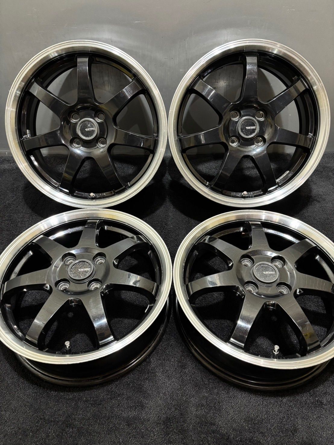 ★GSPEED 15インチ/16インチ 4.5J/6J +45 100 4H アルミホイール 4本 ホンダ S660 (2-M883) 25,160円