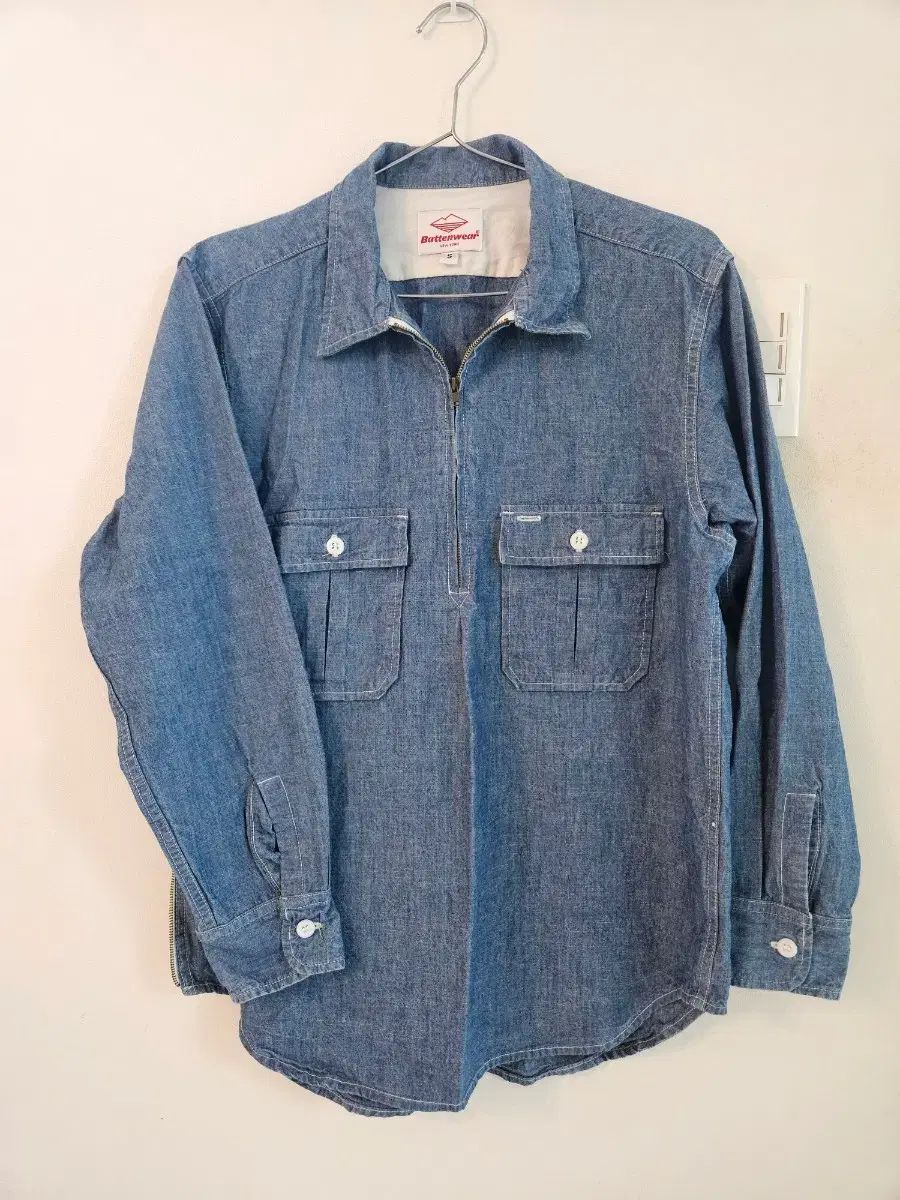 Battenwear シャンブレーアノラック/プルオーバーワークシャツ S
