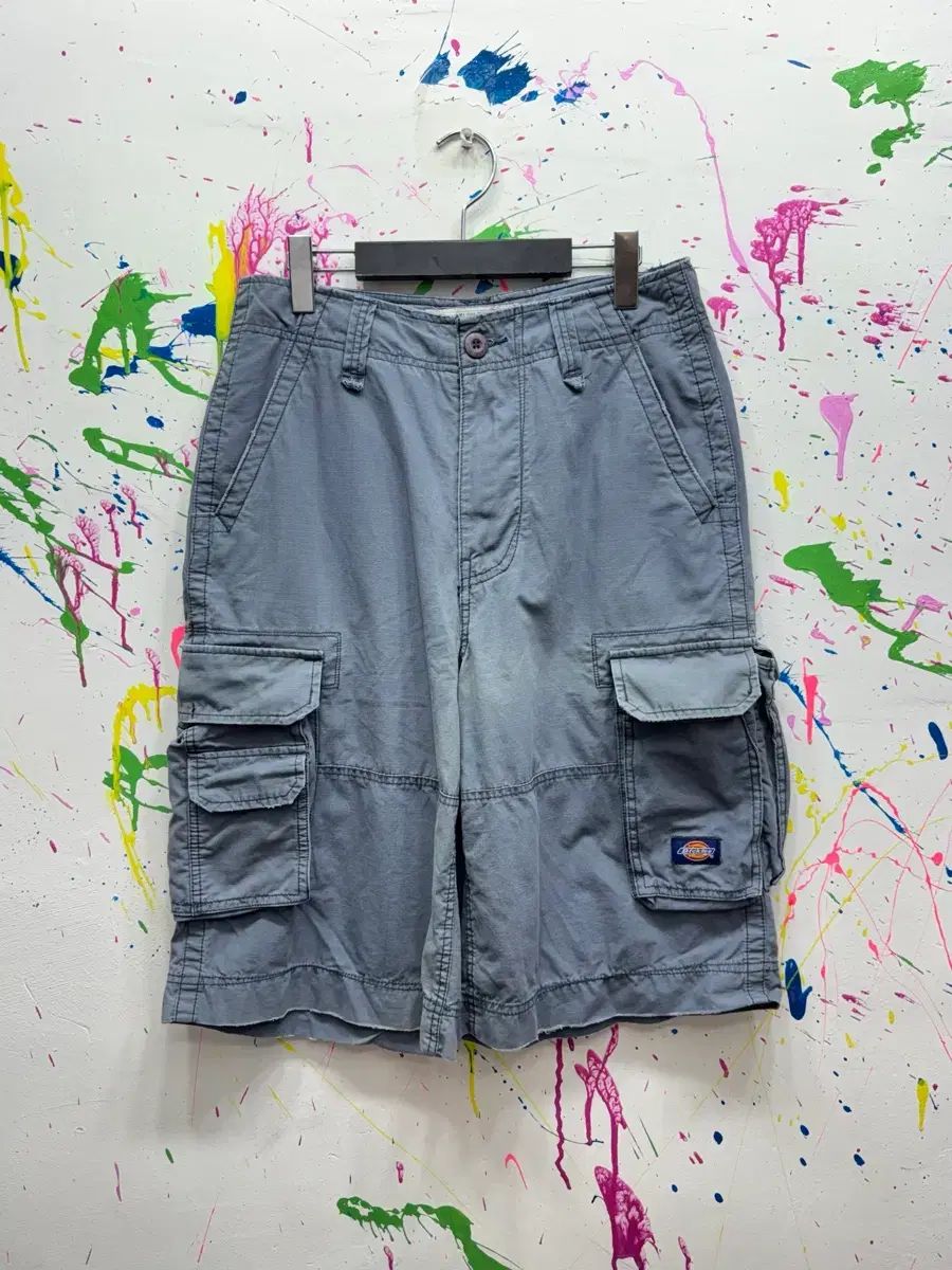 ディッキーズ カーゴ バミューダ パンツ アッシュグレー 30in