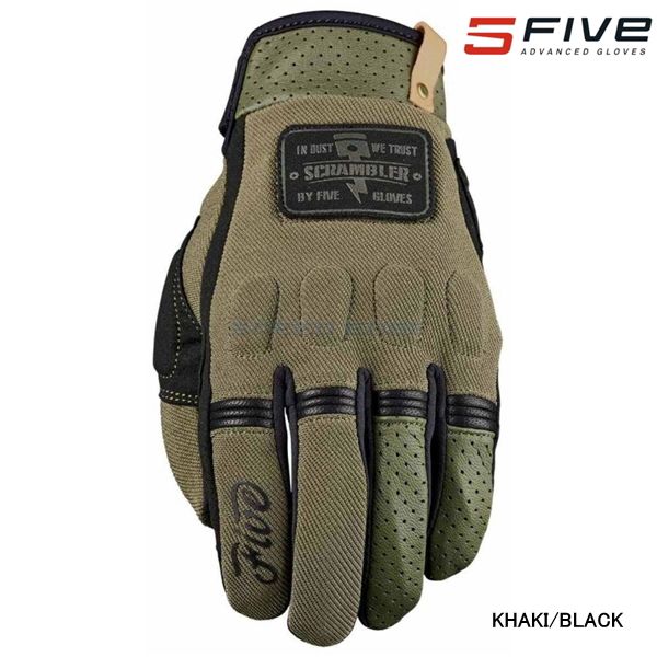 FIVE ファイブ グローブ SCRAMBLER カラー:KHAKI BLACK L