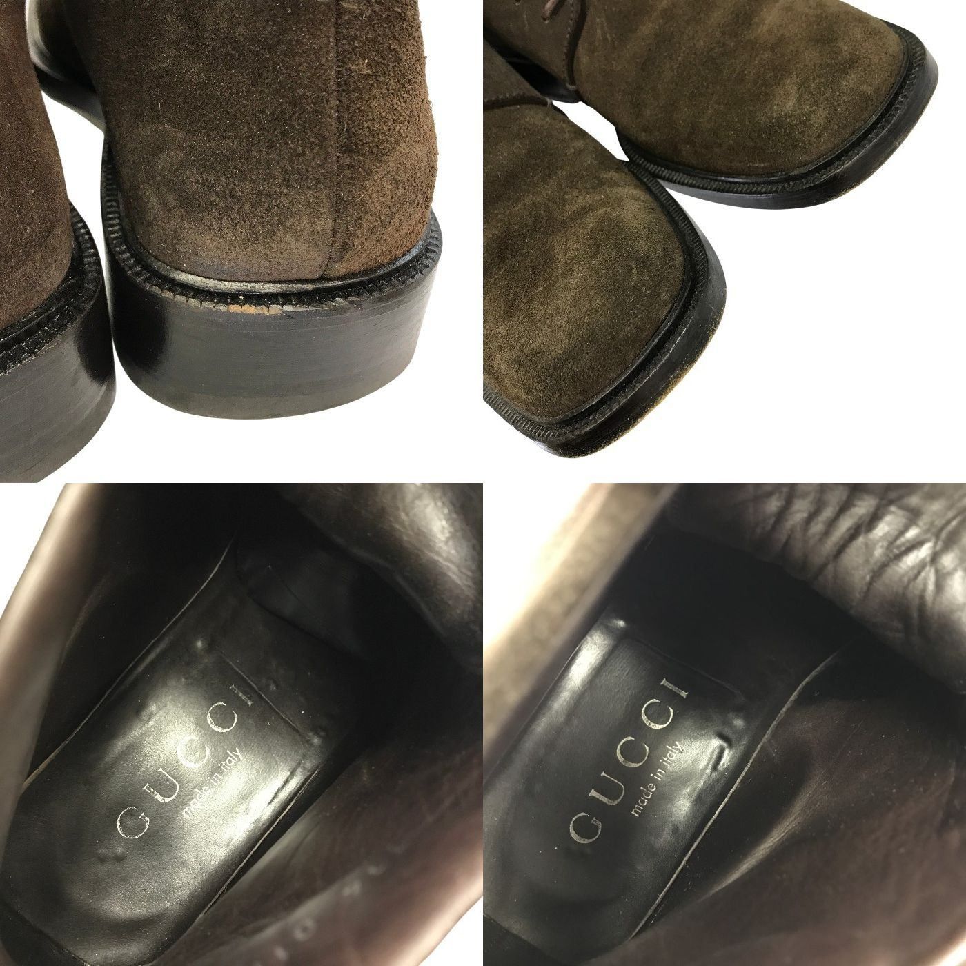 GUCCI グッチ レースアップブーツ メンズ スウェード チャッカ