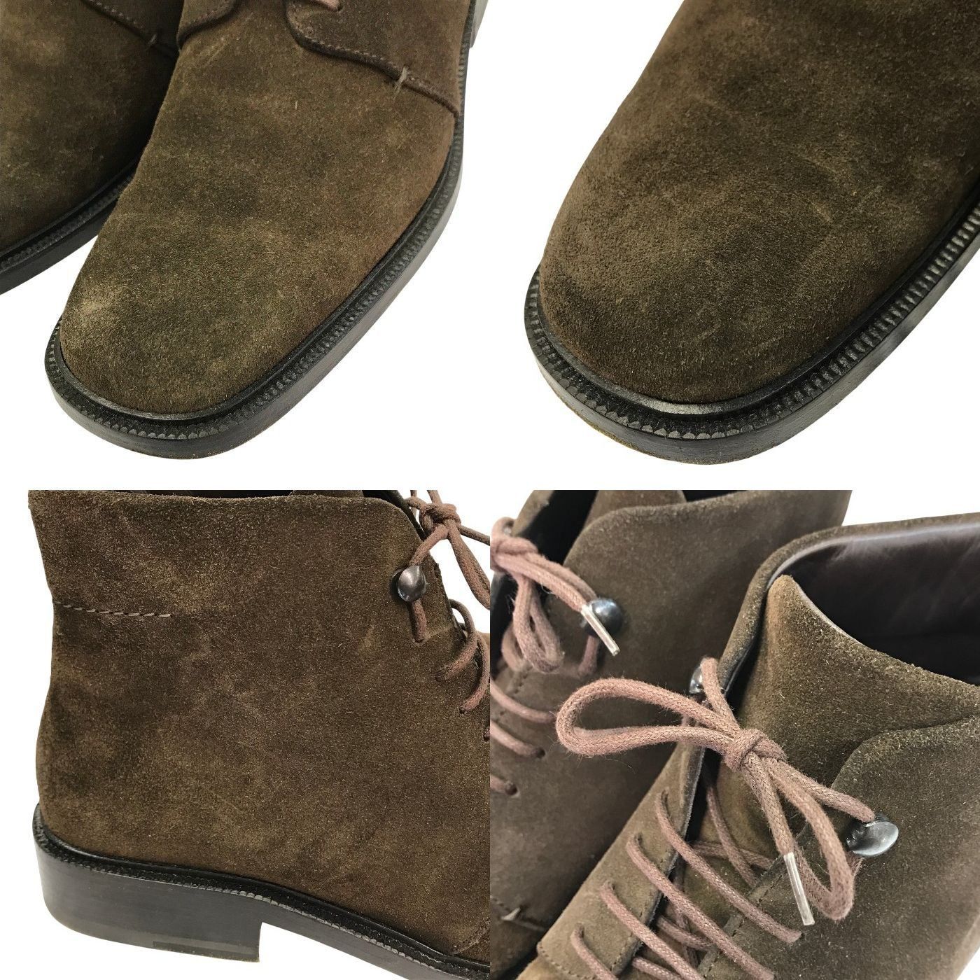 GUCCI グッチ レースアップブーツ メンズ スウェード チャッカ