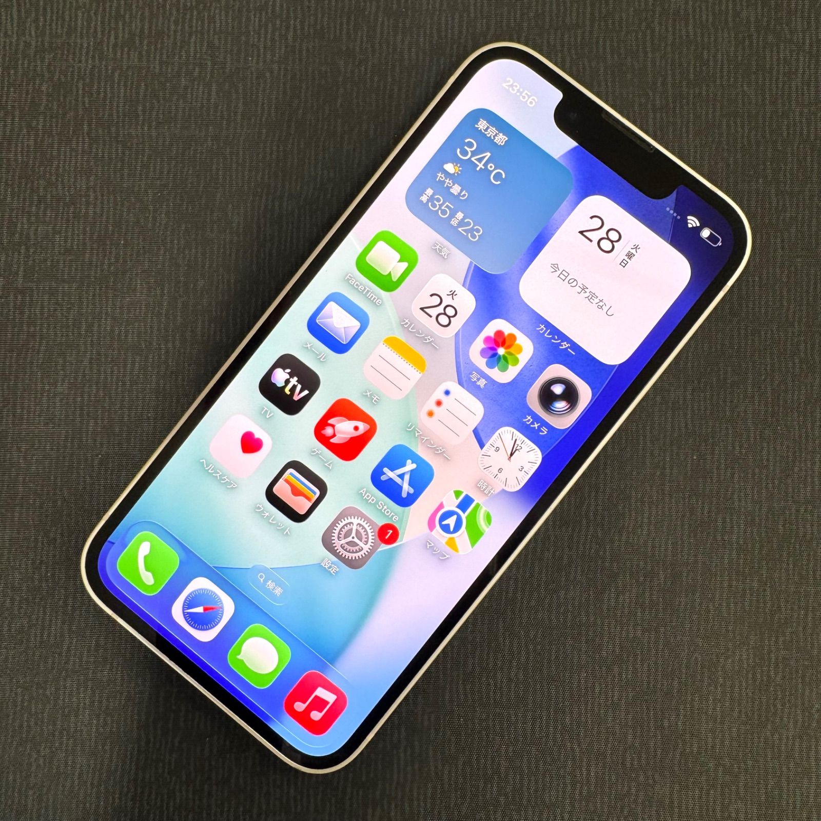 SIMロック解除済 iPhone 13 mini 256GB スターライト MLJK3J/A - メルカリ