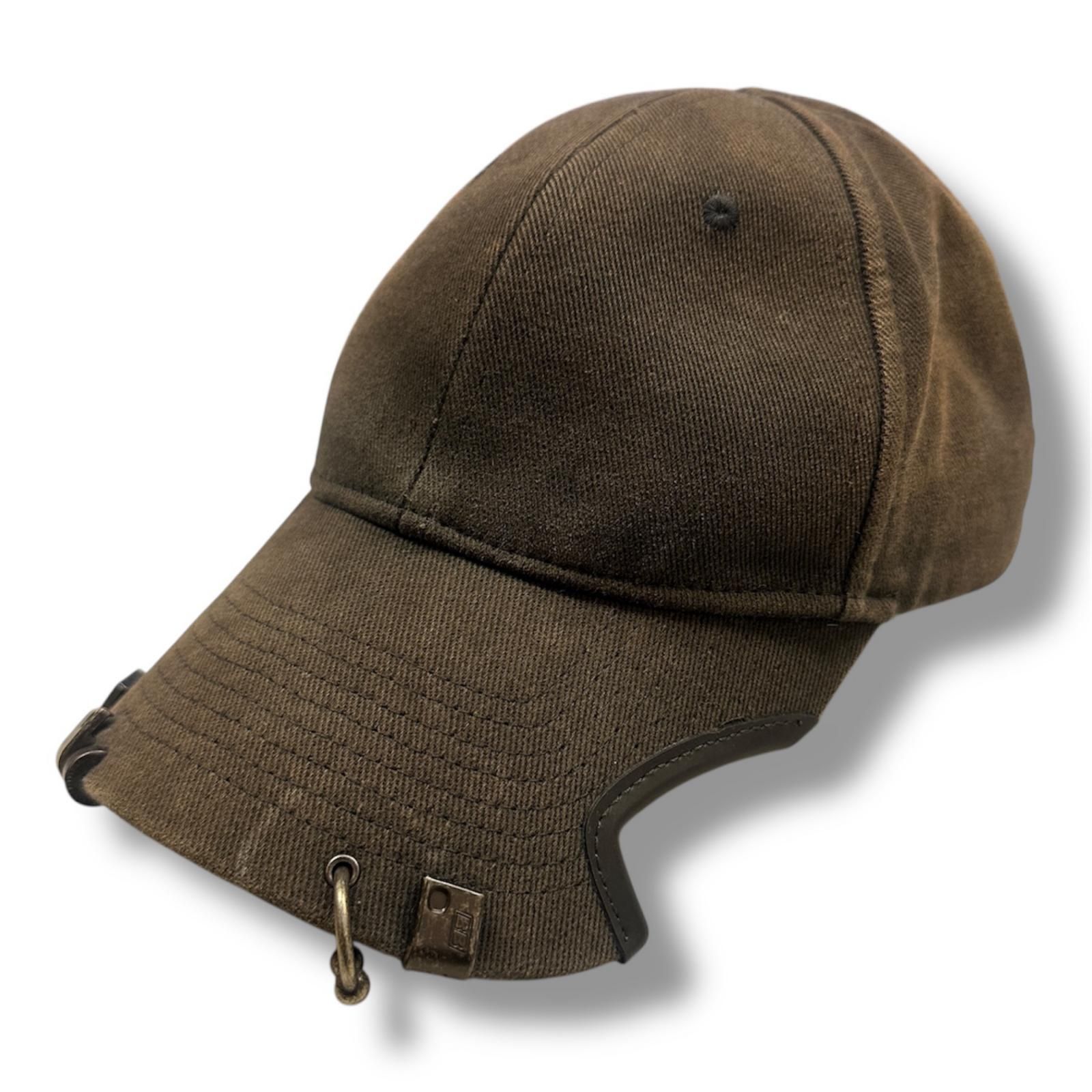国内正規 BALENCIAGA 24SS Hat Piercing Cap ピアッシングキャップ キャップ バレンシアガ 78874 ブラック （20552M）