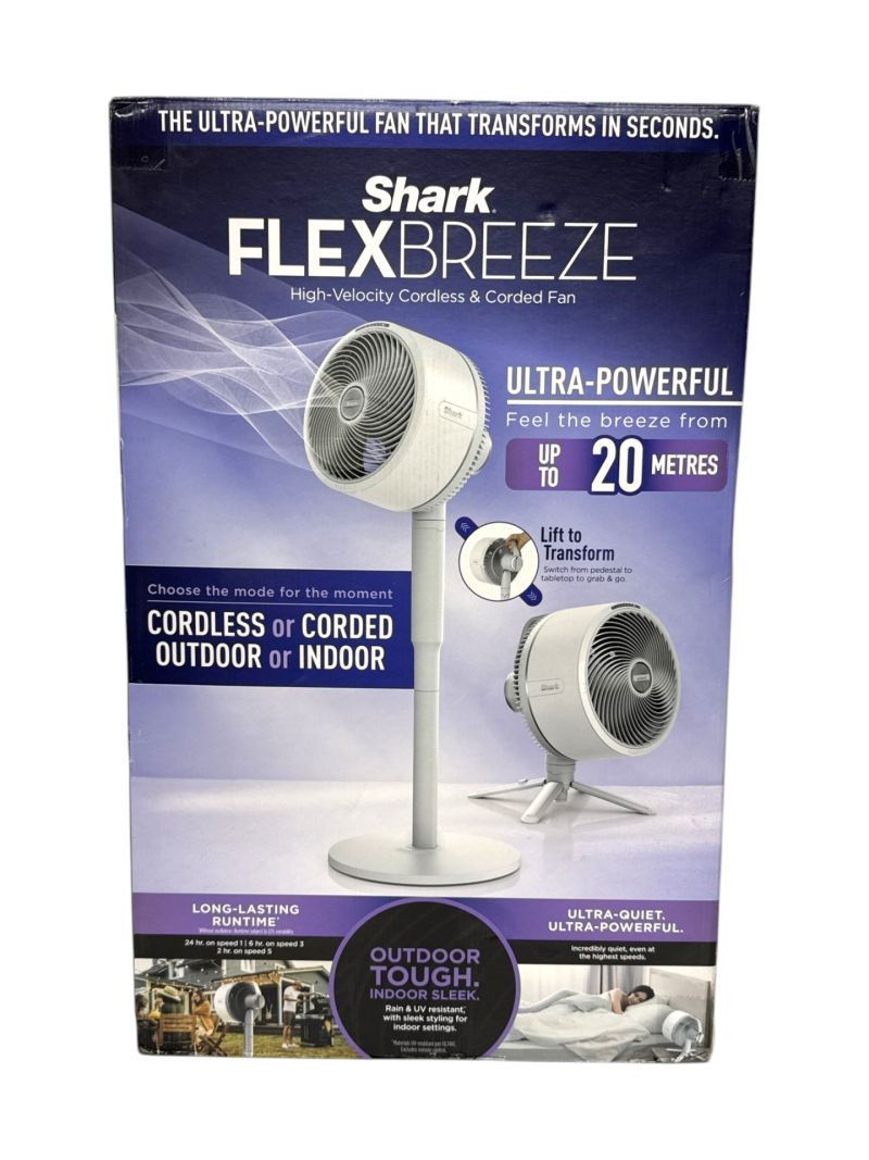 Shark シャーク コードレス サーキュレーター ファン ミスト機能 FLEXBREEZE FA222JLG 扇風機　全国送料無料※一部除く