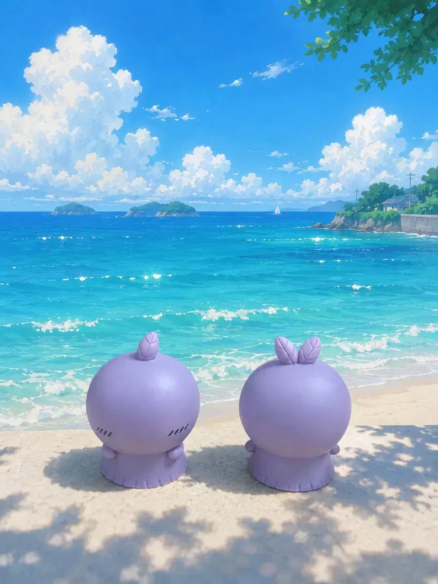 Chikawa Mermaid Island Versión de película Figura de vinilo suave Figura de Hitoha y Futaba Resumen