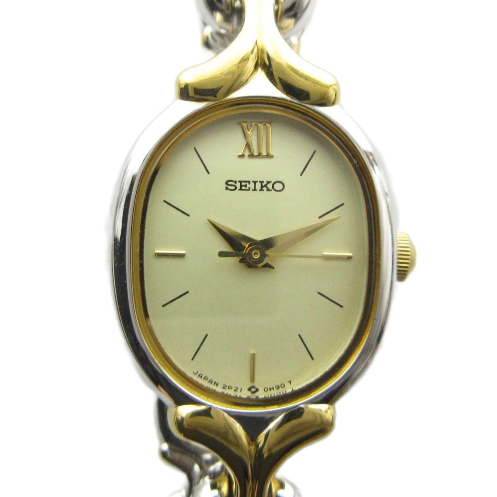 セイコー SEIKO 2P21-5D00 腕時計 ウォッチ クォーツ ローマン シルバー色 ゴールド色 ■GY18 /MQ 11,289円