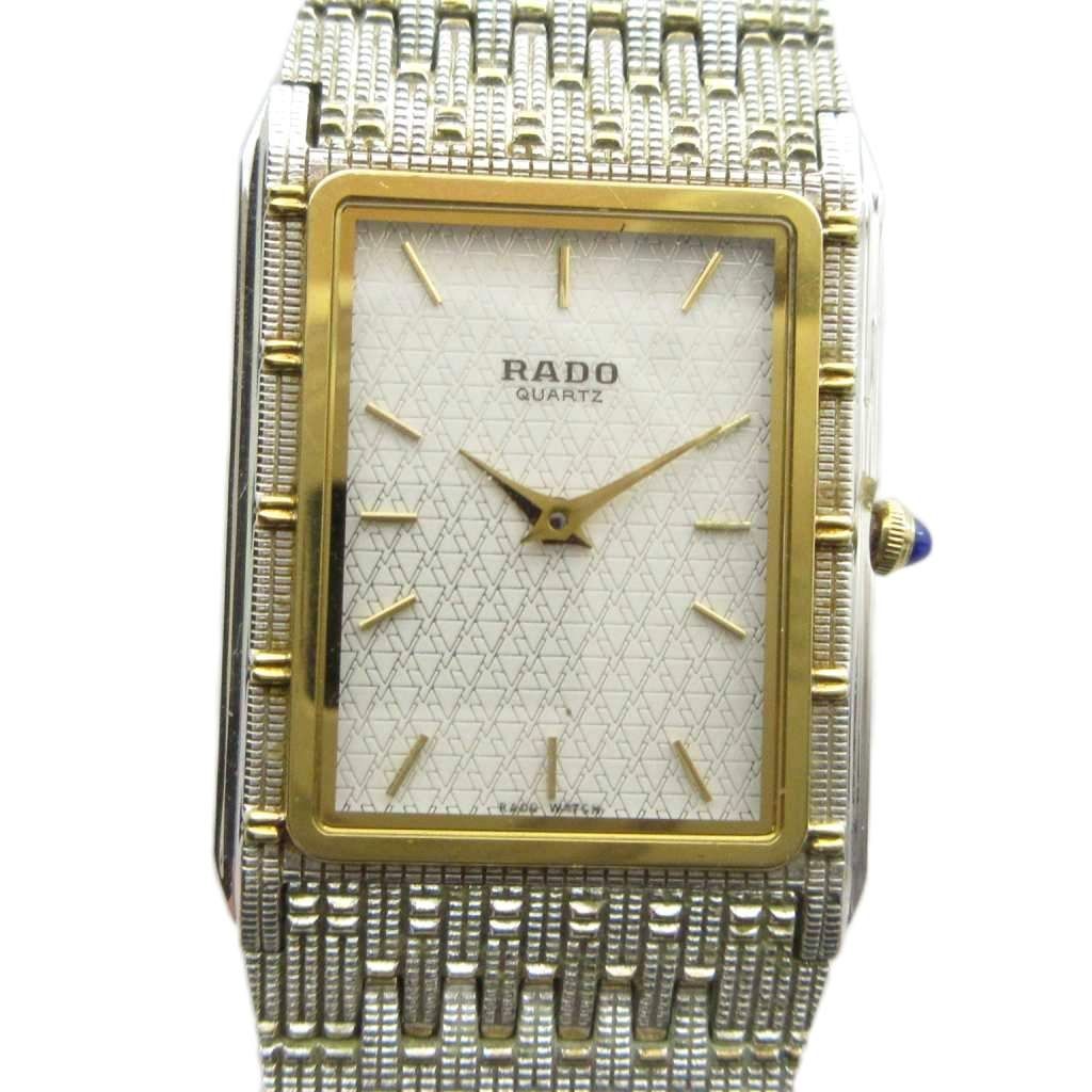 ラドー RADO 121.9026.2 腕時計 ウォッチ クォーツ スクエア ロゴ シルバー色 ■GY18 /MQ