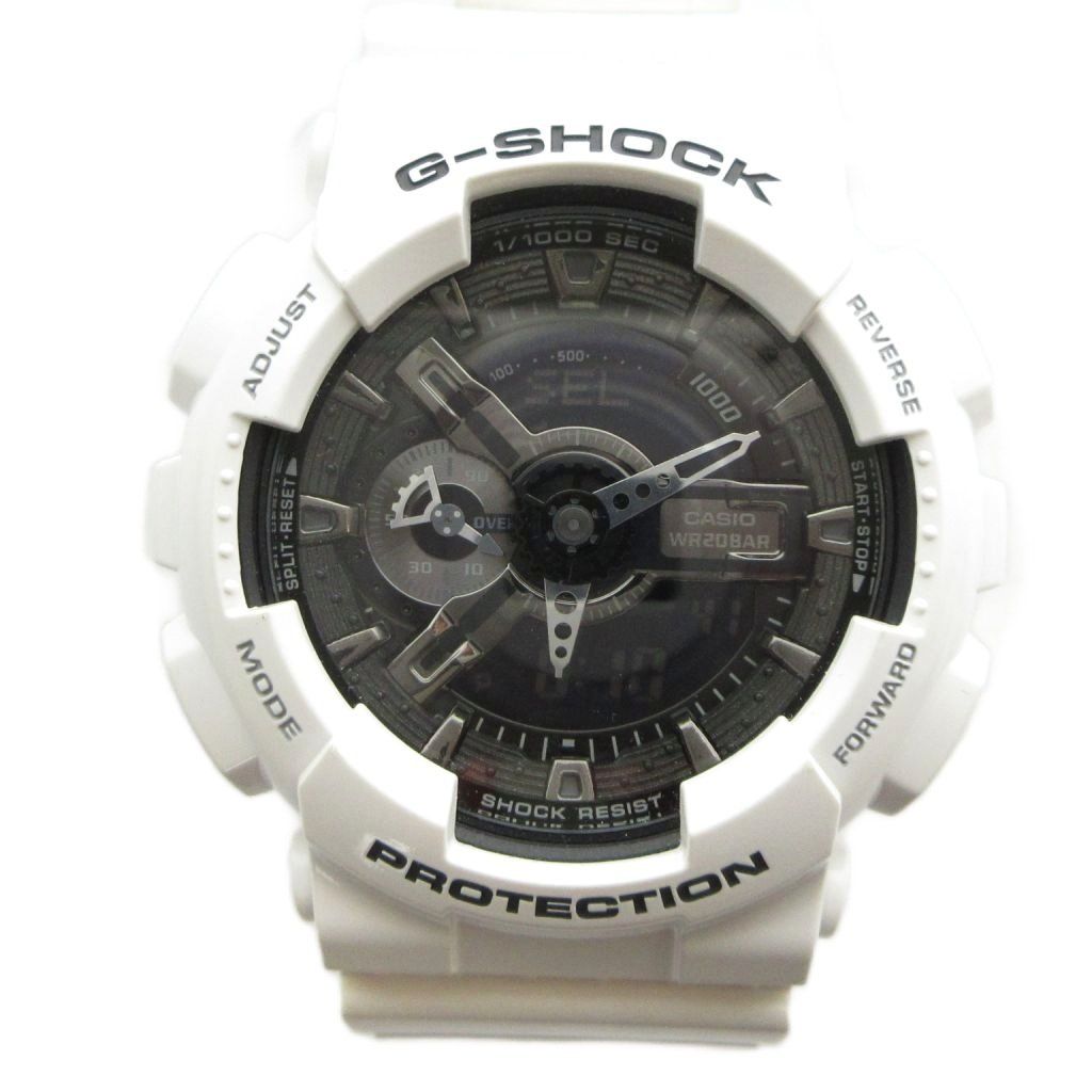 カシオジーショック CASIO G-SHOCK GA-110GW 腕時計 ウォッチ クォーツ アナデジ カレンダー付き 白 ホワイト ■GY18 /MQ