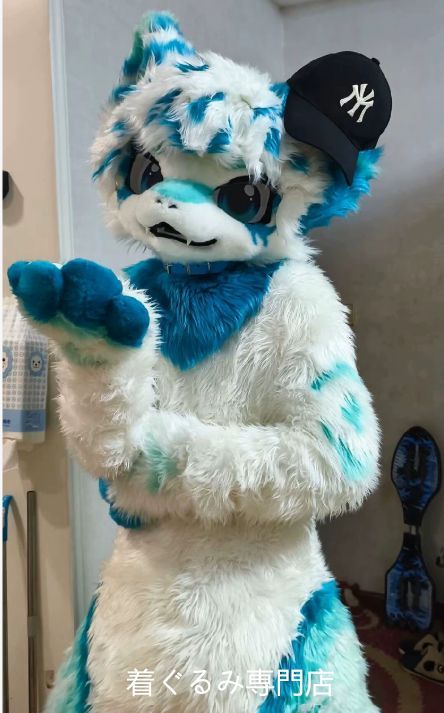 狼　犬　猫　着ぐるみ 　ヘッド ケモノ ファースーツ ぬいぐるみ コスプレ コスチューム Kurumi 一点物 D482