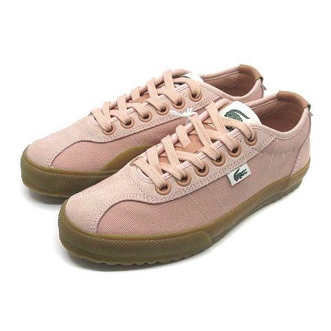 未使用品 ラコステ LACOSTE BACKSLAM 125 2 CFA スニーカー ピンク 23cm 49CFA0007
