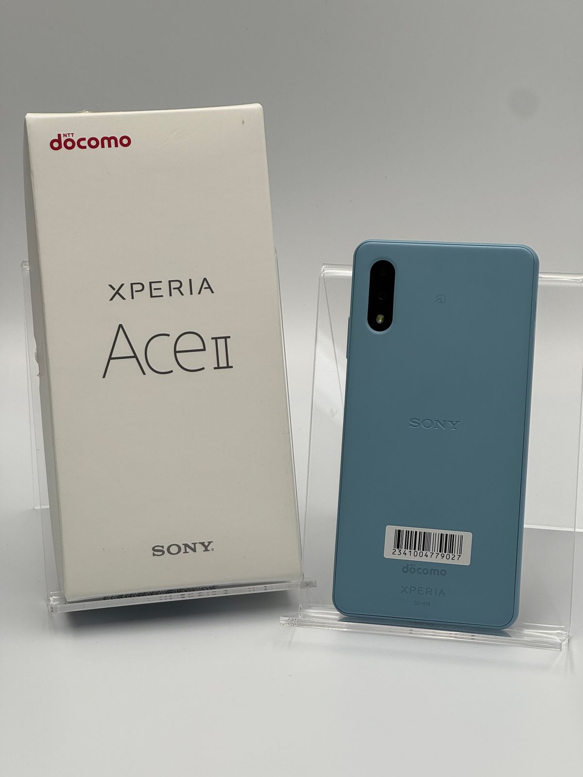 【箱付き中古A】Xperia Ace II SO-41B ブルー SIMフリー 白ロム 9,728円