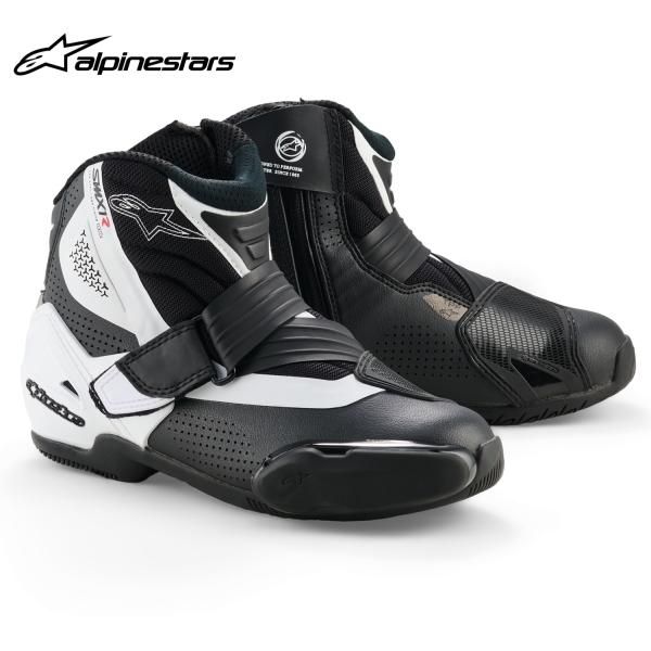 alpinestars アルパインスターズ ブーツ SMX-1 R v2 VENTED BOOT カラー:BLACK WHITE(12) サイズ:40/25.5cm