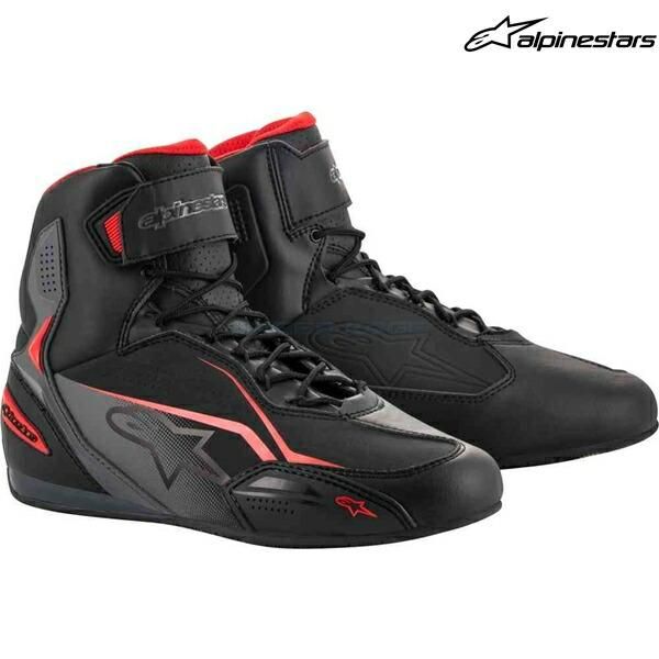 alpinestars アルパインスターズ シューズ FASTER-3 SHOE カラー:BLACK GRAY RED(131) サイズ:9/26.5cm