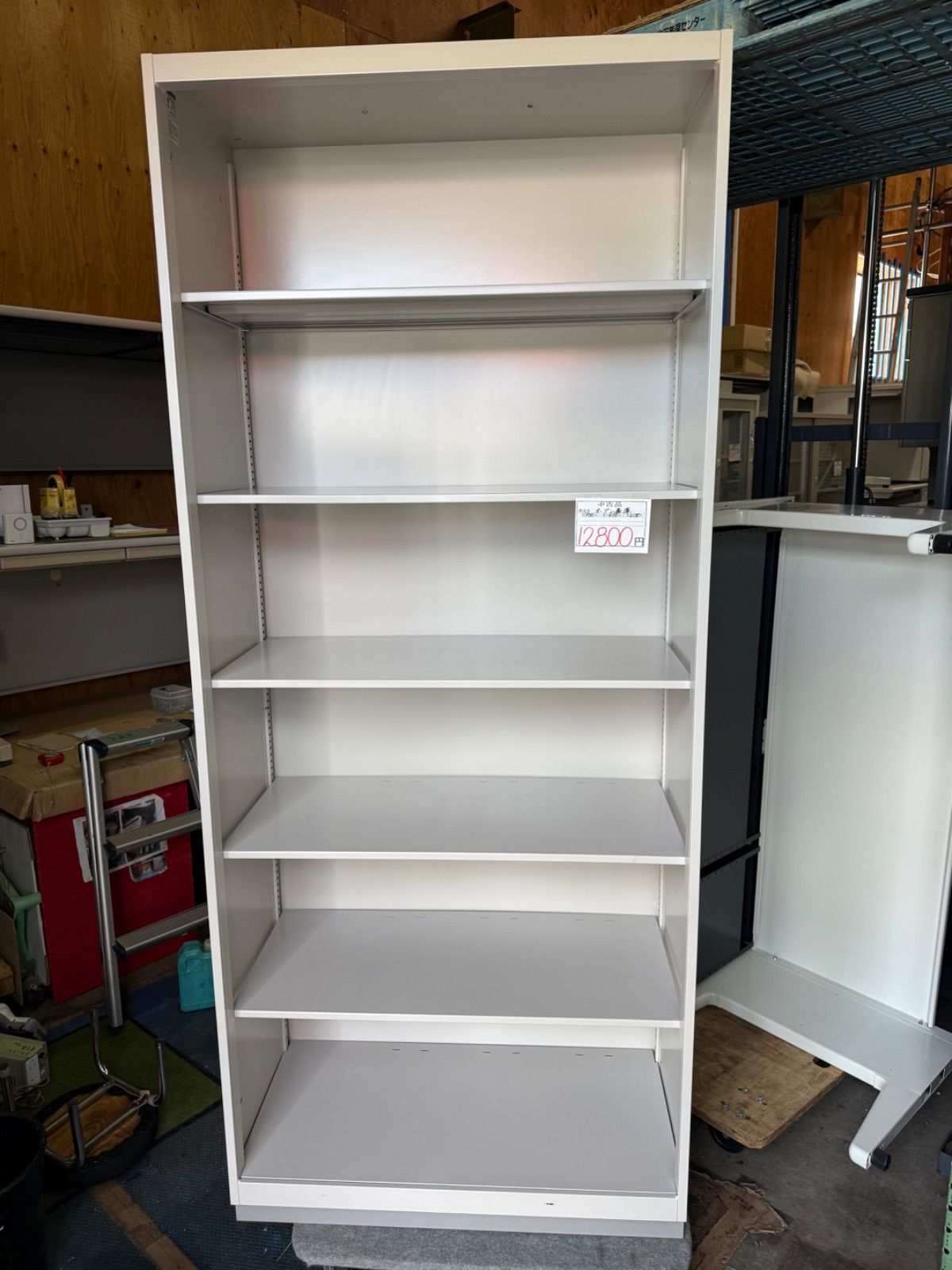 イトーキ　オープン書庫　スチール棚　幅90 奥45 高さ214cm 10,220円