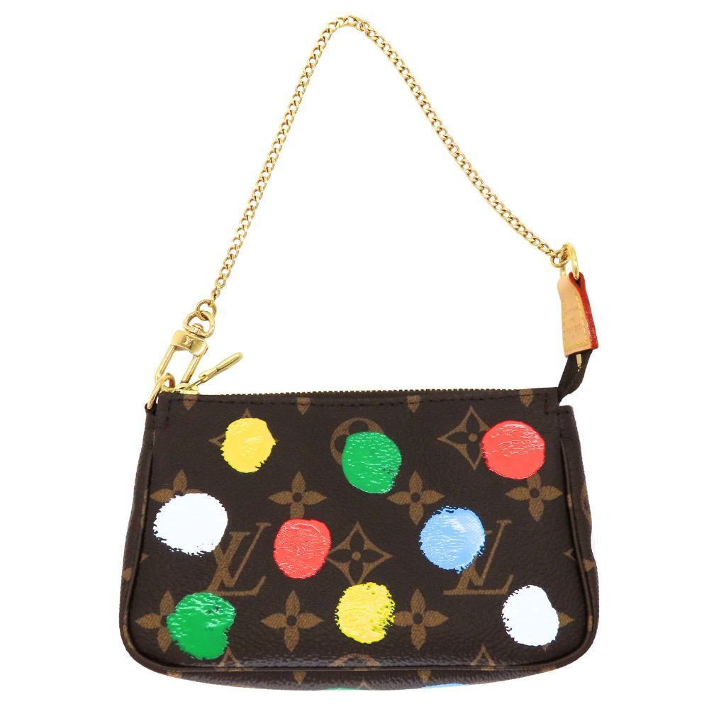 【中古】Louis Vuitton ルイヴィトン M81866 モノグラム 草間彌生 コラボ ミニポシェット アクセソワールドット 限定 希少 ポーチ A2602935 【無料ギフトラッピング承ります】