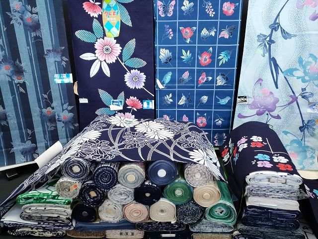 平和屋本店■浴衣反物 まとめて 45点 鳥 蝶 花柄 紫絃染ゆかた 婦人倶楽部呂ゆかた みそぎ染 綿絽 など 全て未使用 ppp4077 41,665円