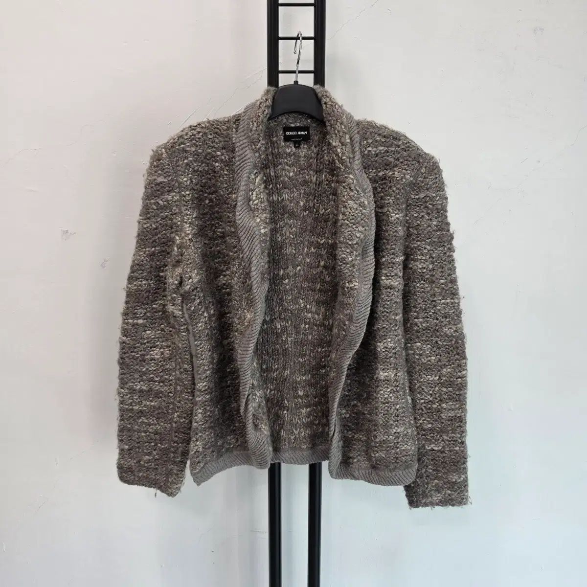正規品 GIORGIO ARMANI(ジョルジオ アルマーニ) ニット カーディガン グレー