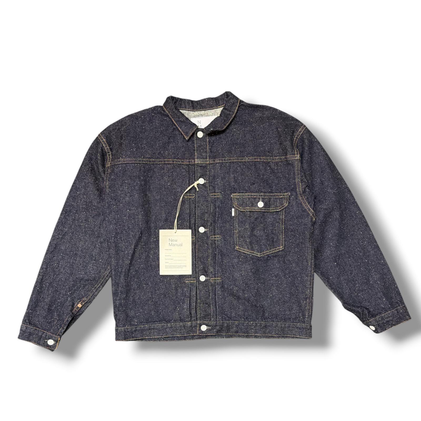 未使用 New Manual 26SS #001 T-BACK DENIM JACKET デニムジャケット 