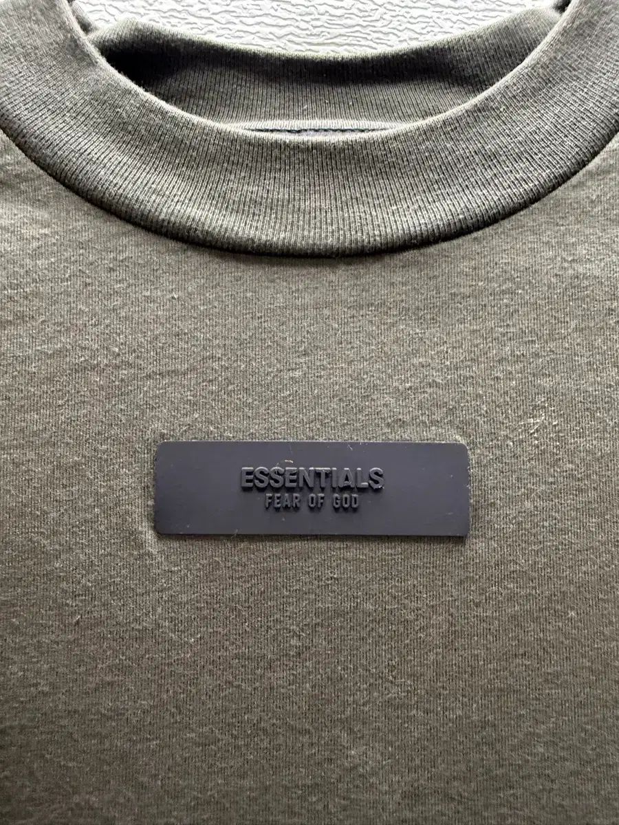 フィアオブゴッド エッセンシャルズ 半袖Tシャツ ダークグリーン (オーバーサイズ)