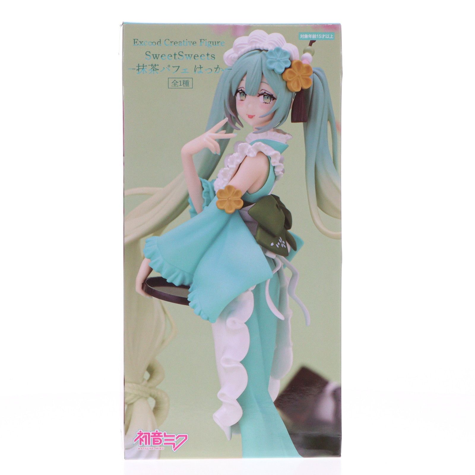 Hatsune Miku Exc∞d Figura creativa SweetSweets-Matcha Parfait Hakka- Personaje Vocal Serie 01 Premio de figura Hatsune Miku (AMU-PRZ17284) Frew