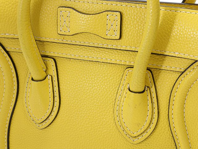 CELINE ラゲージ ナノ ショッパー イエロー CELINE セリーヌ ラゲージ