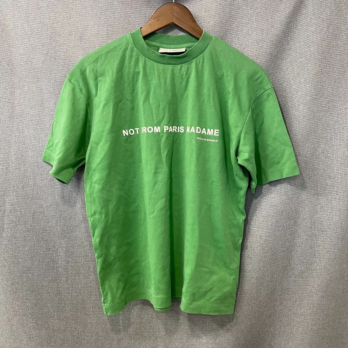 ドロール・デ・ムシュー DROLE DE MONSIEUR グリーン 半袖Tシャツ