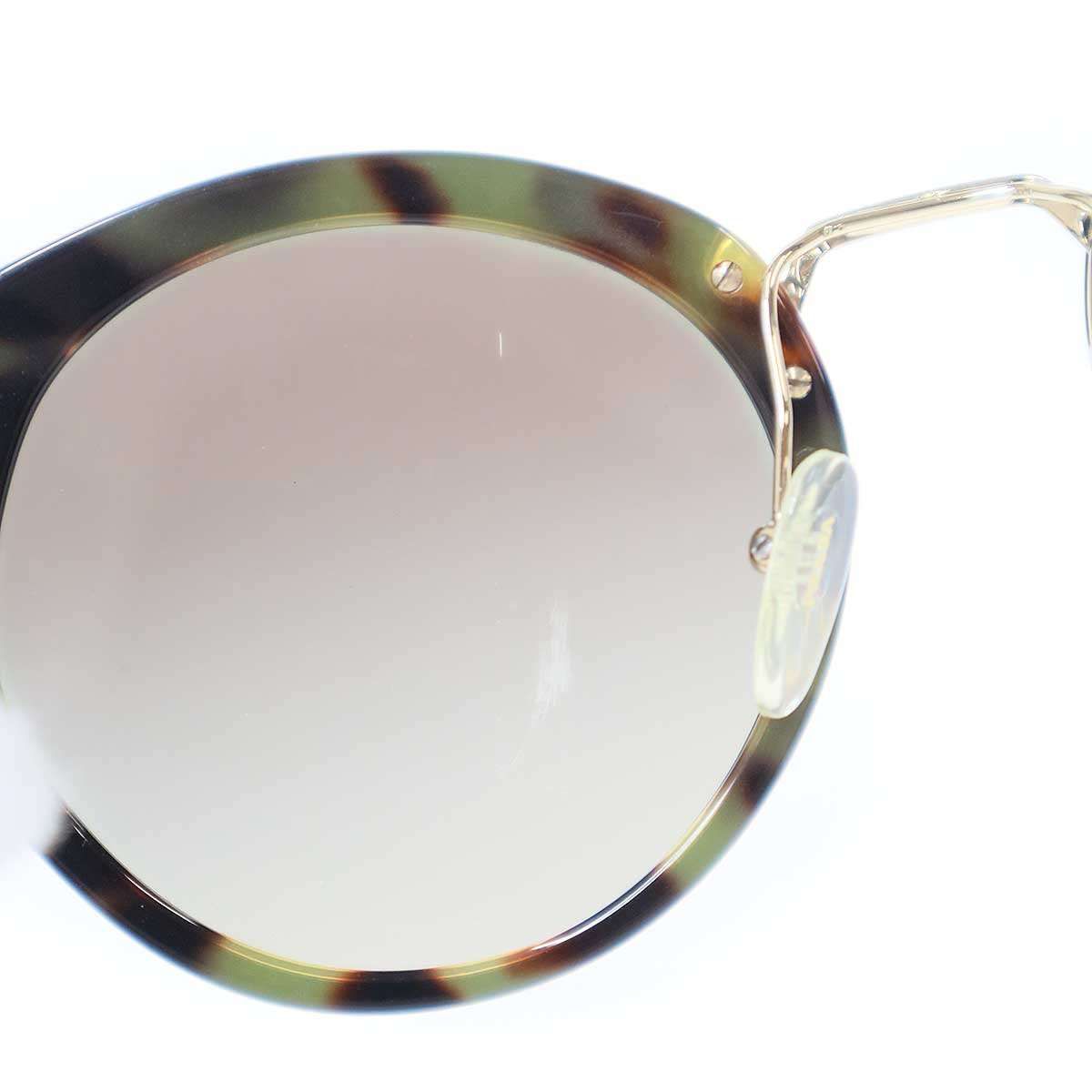 PRADA プラダ べっ甲柄 ラウンドサングラス SPR05T ブラック 53□23