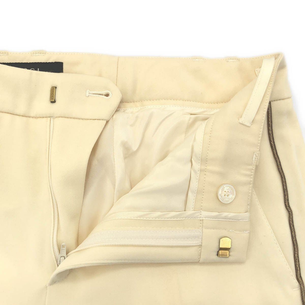 GUCCI グッチ 2006AW サイドラインタキシードパンツ 168519 Z0907
