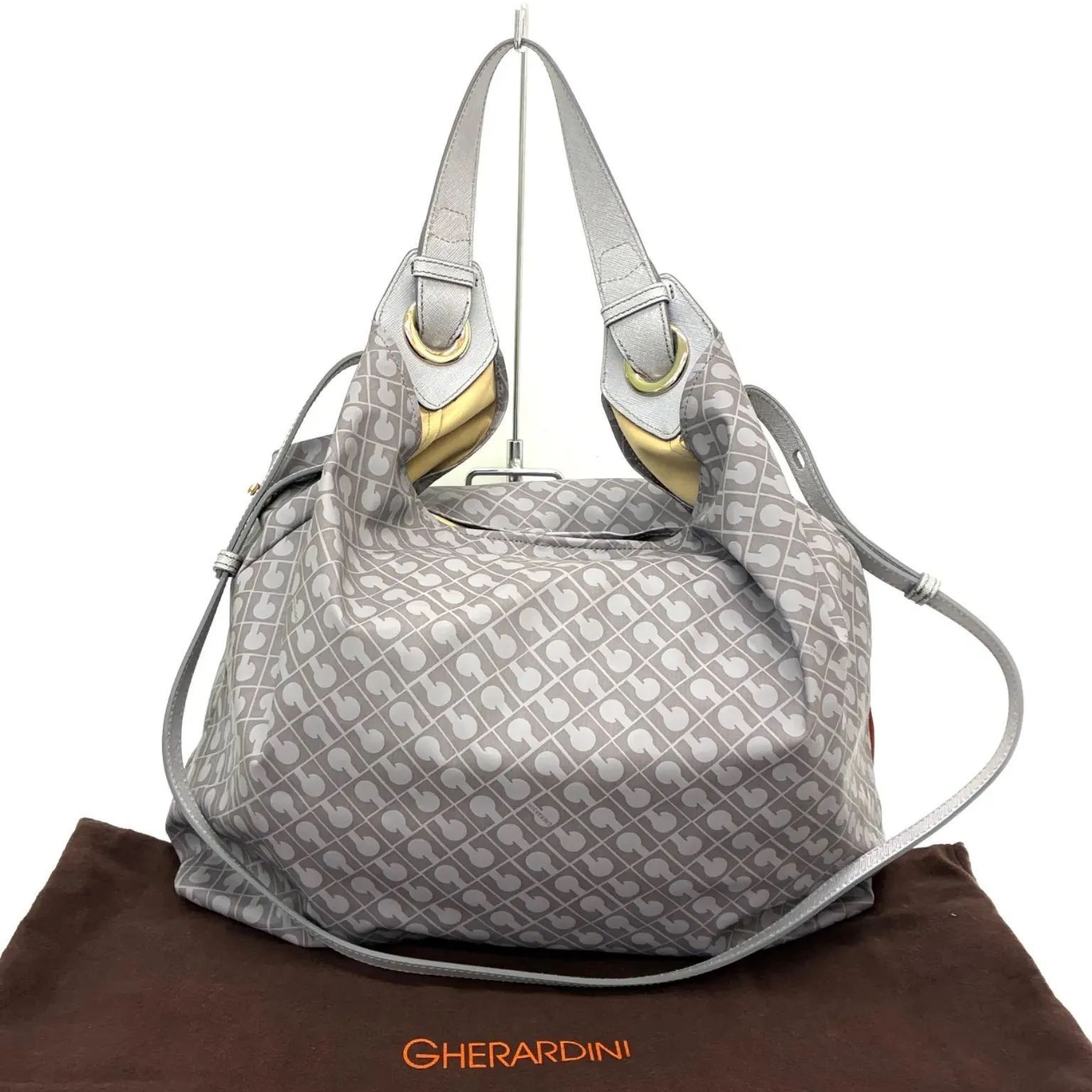 ◆GHERARDINI◆ゲラルディーニ ソフティ 2WAY ショルダーバッグ グレージュ ◆◆