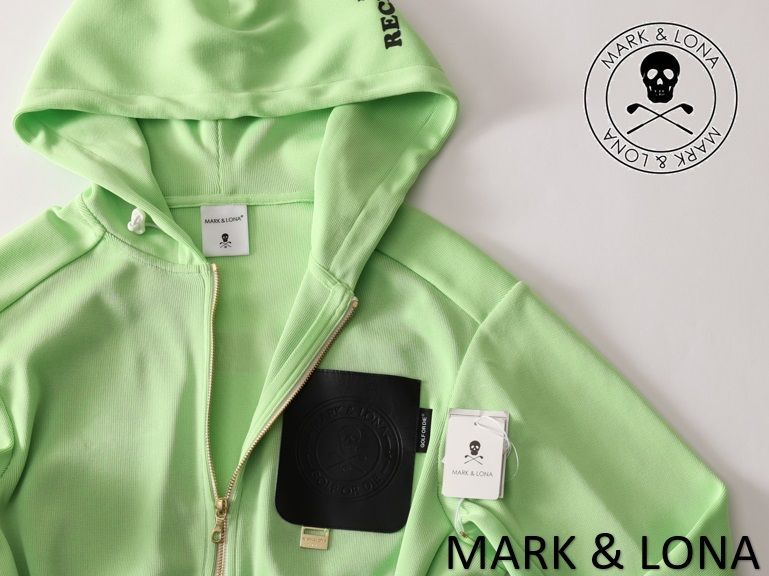 正規品★MARK&LONA マーク＆ロナ★Rev Knit Pocket Hoodie ジップアップフーデッドブルゾン48★L 【MLM-3A-AD04】ライム黄緑【本物保証】