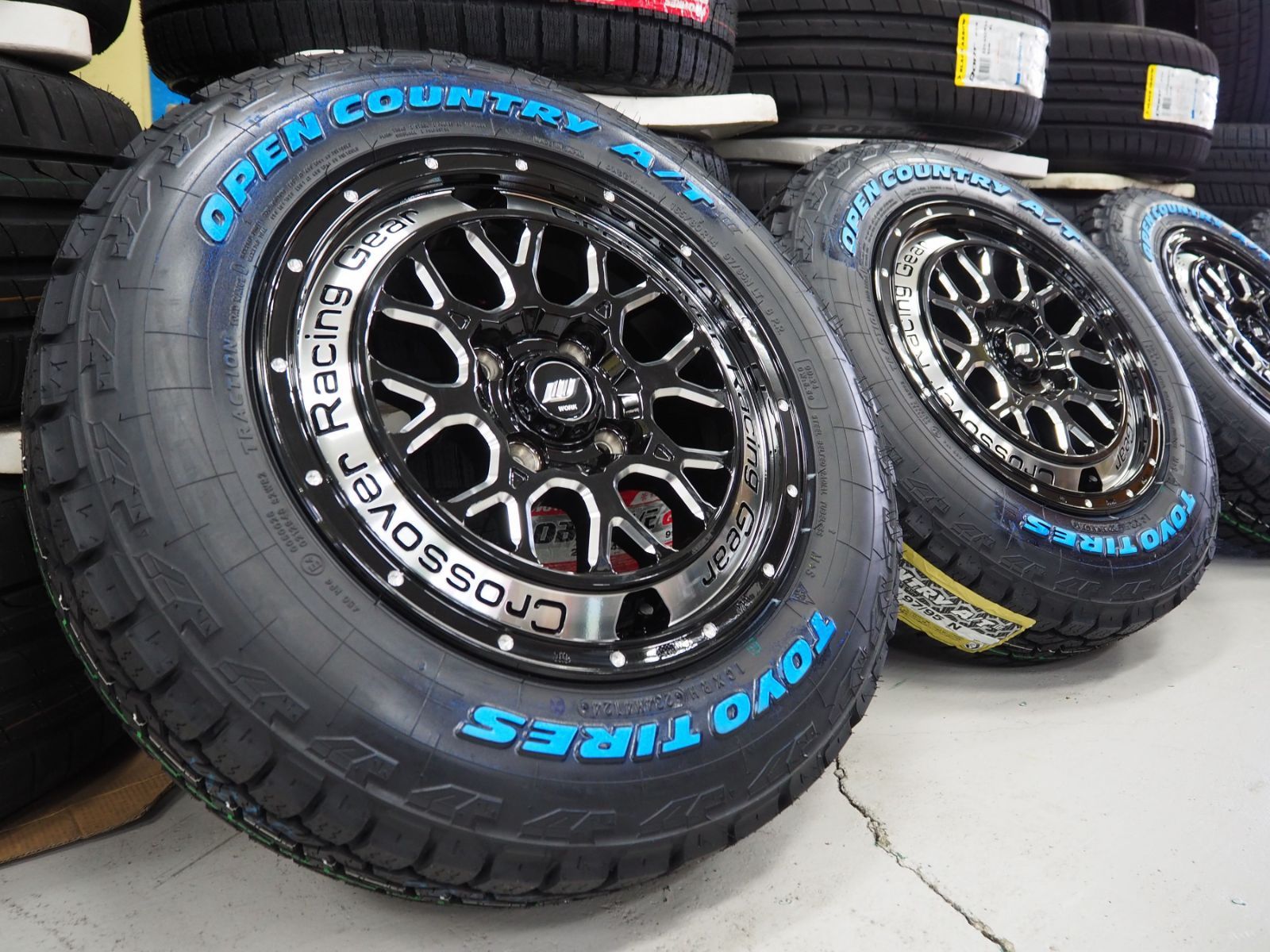 即納 プロボックス サクシード WORK CRAG CKV 14inch 5.5J 4H100 +38 TOYO オープンカントリーA/TⅢ 165/80R14