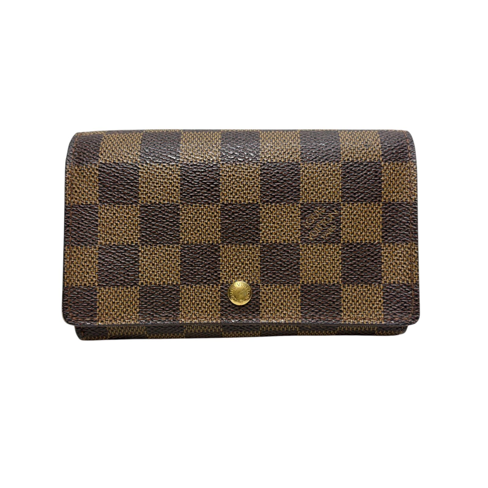 4609 LOUIS VUITTON ルイヴィトン ダミエ 折り財布 トレゾール