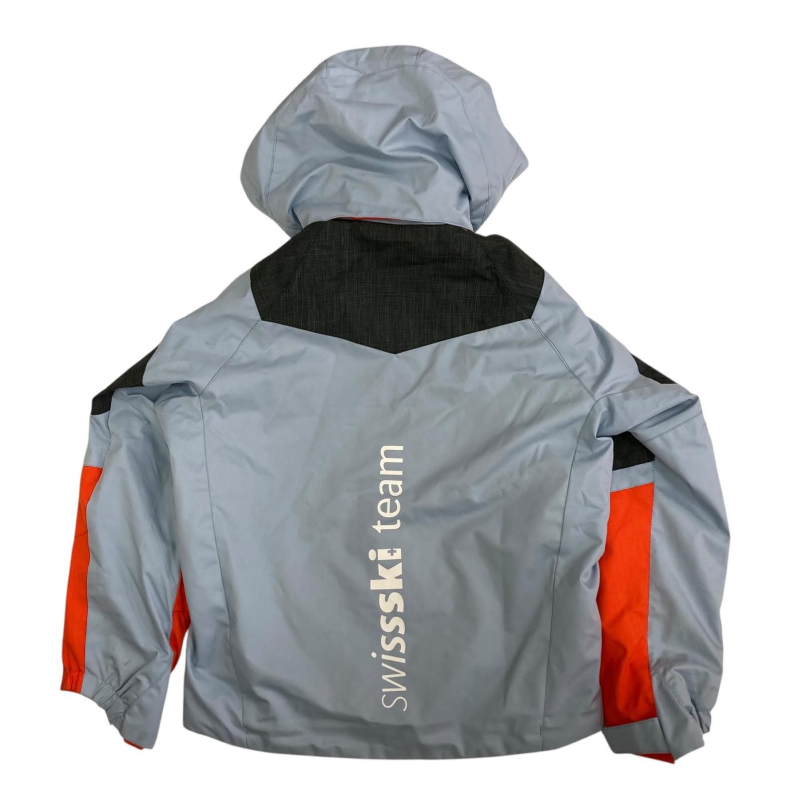 170040 DESCENTE デサント スキーウェア 上下セット 140 水色 オレンジ