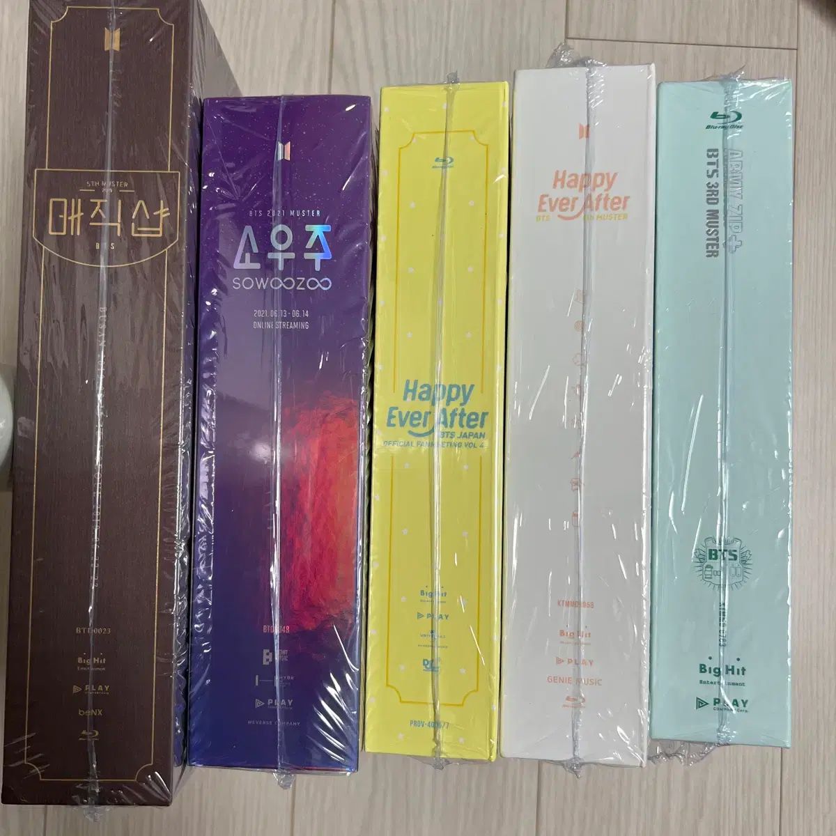 BTS ブルーレイ 5種セット MUSTER 3期 Happy Ever After SOWOOZOO Magic Shop