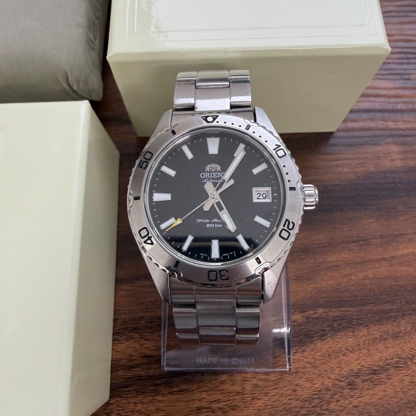 ORIENT オリエント MAKO 40 マコ40 自動巻き ブラック 箱・余りコマ