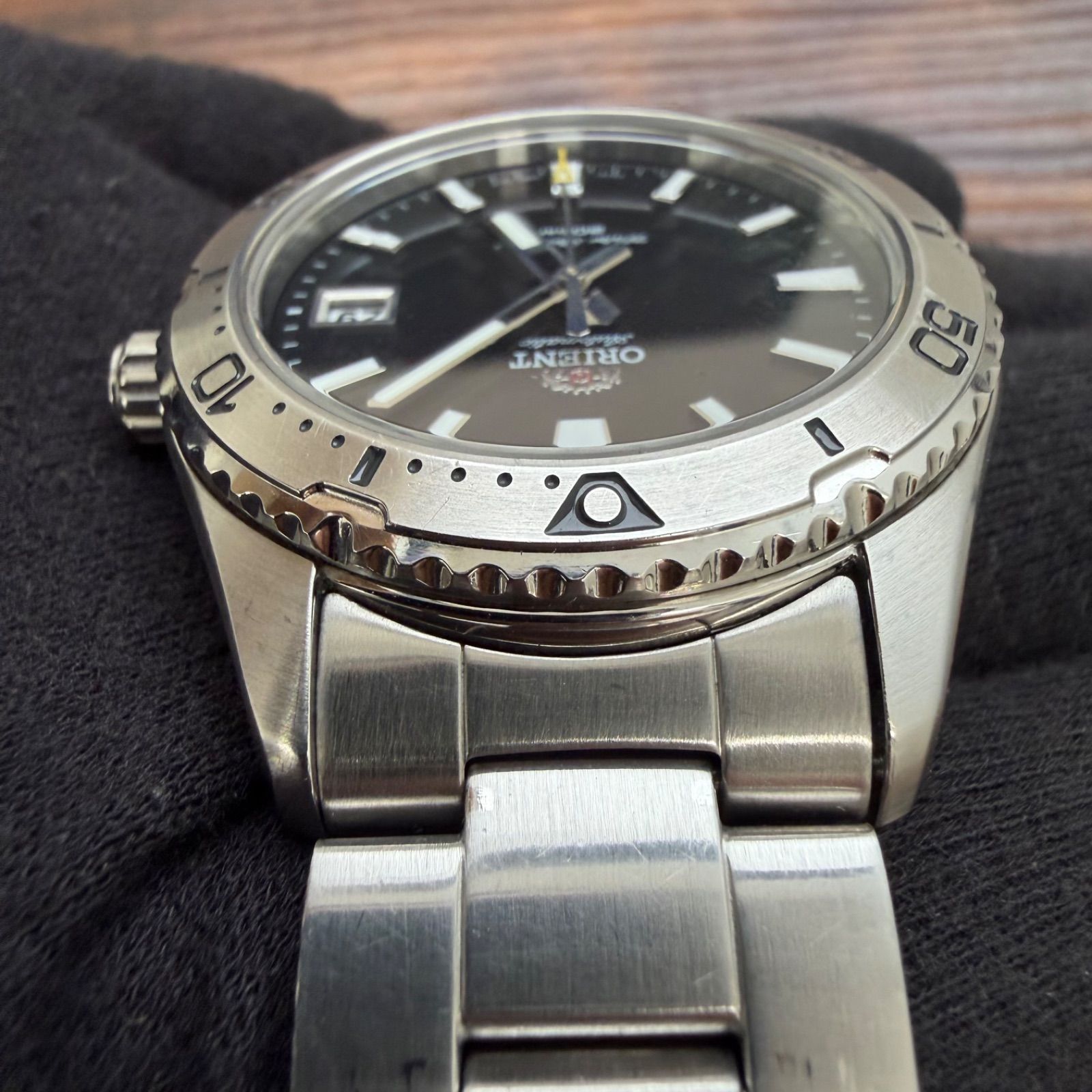 ORIENT マコ40 自動巻きブラックダイヤル　中古品 ORIENT オリエント MAKO 40 マコ40 自動巻き ブラック 箱・余りコマ