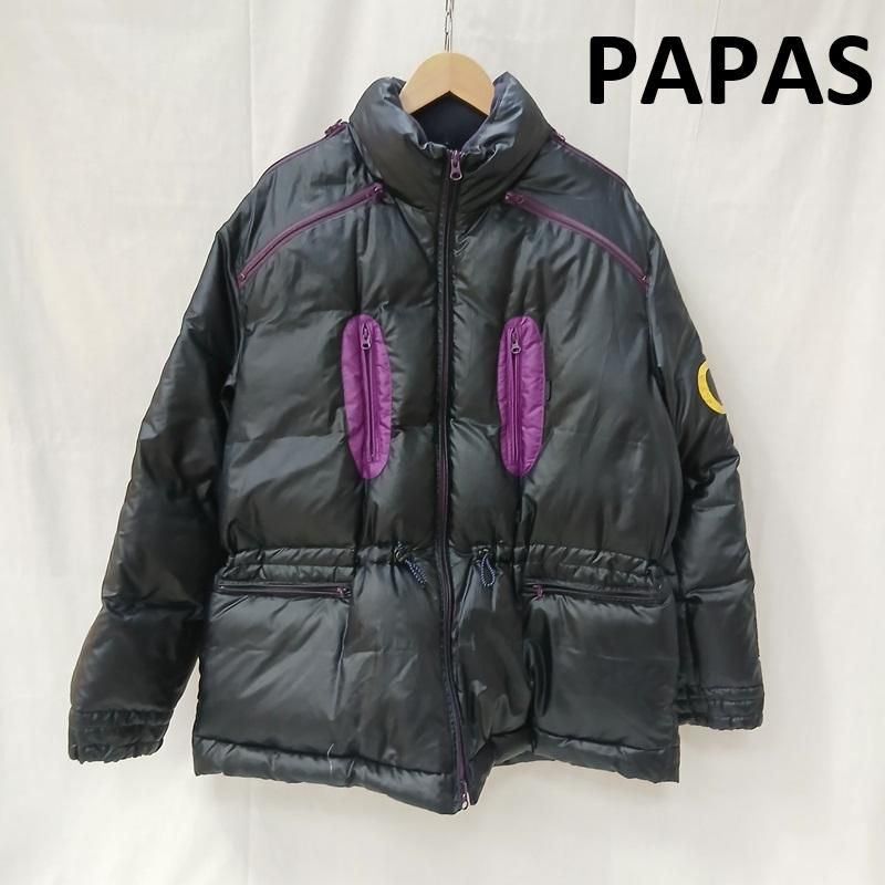 パパス 90s 多ジップ デザイン ダウン ジャケット メンズ L ISItems【USED】【古着】【中古】50164338