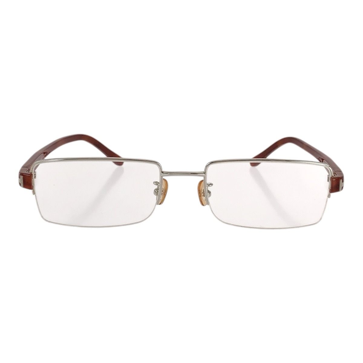 美品 TOM FORD トムフォード ブラウン シルバー金具 プラスチック