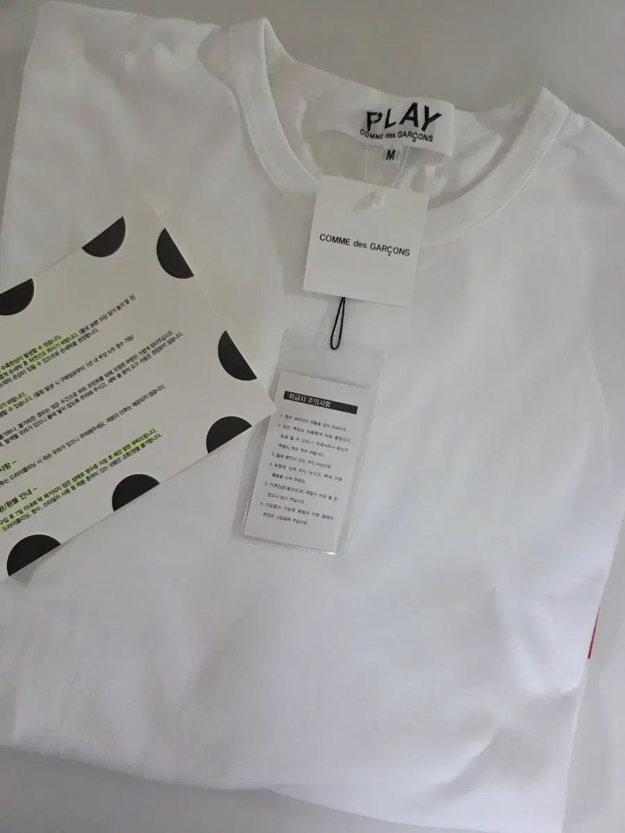 PLAY COMME des GARCONS オーバーサイズ レッド ハート Tシャツ 白 Mサイズ