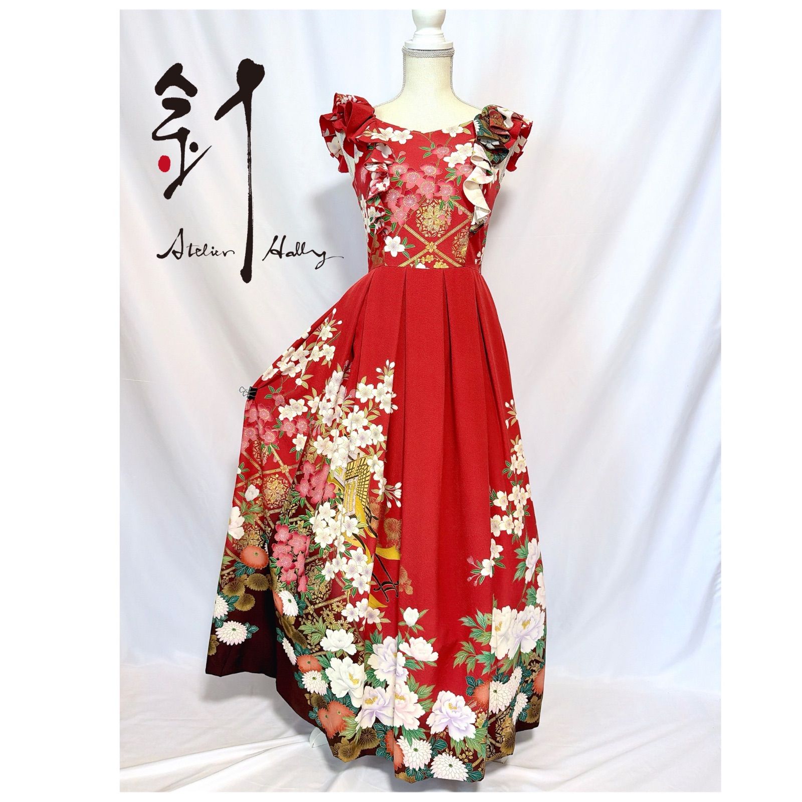 振袖リメイク 肩フリルワンピース 57,145円
