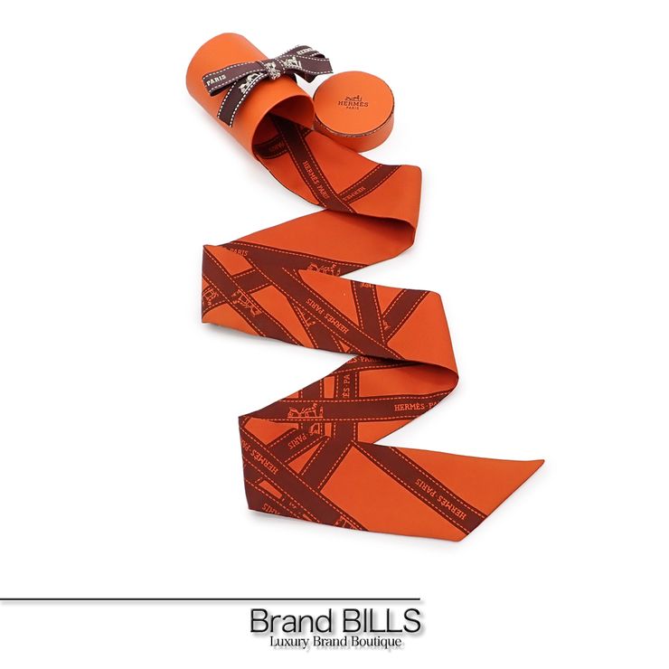 HERMES エルメス ツイリー リボンスカーフ 061719S ボルデュック柄